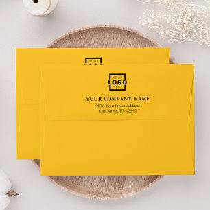 Custom Business Logo Professional Yellow Envelope