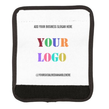 Custom Business Logo Promotion Luggage Handle Wrap by Migned at Zazzle