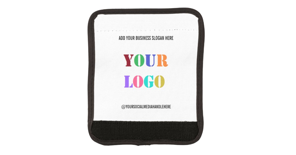 Custom Business Logo Promotion Luggage Handle Wrap Zazzle