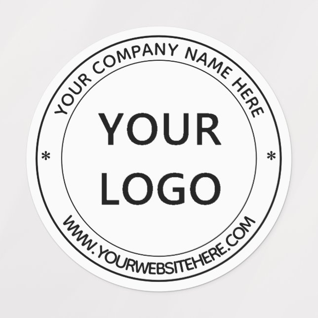 Custom Business Logo Promotion Personalized Stamp Labels (Design 1)