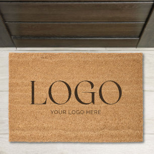 Custom Business Logo Promotional Branded Coir Fiber Doormat