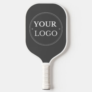 Custom Business Logo Promotional Branded Gray Pickleball Paddle