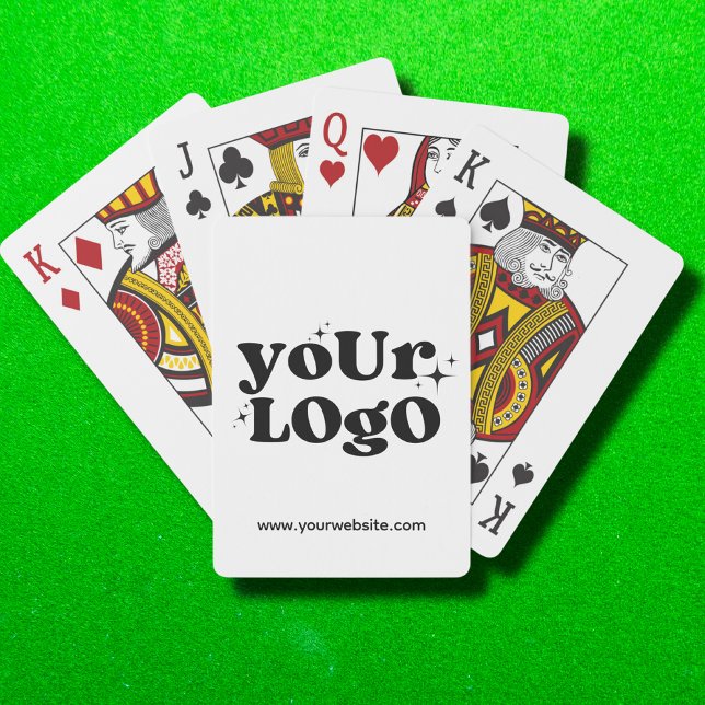 Custom Business Logo Promotional Branded White Poker Cards (Creator Uploaded)