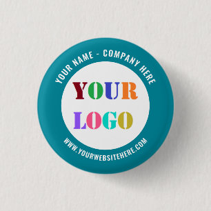 Custom Business Logo Promotional Button Template