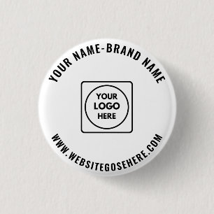 Custom Business Logo Promotional Example Design Button