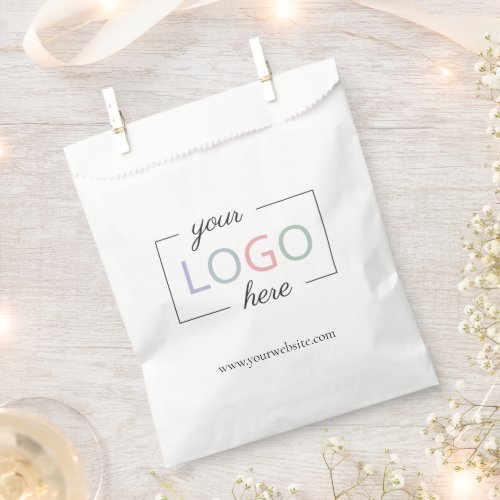 Custom Business Logo Promotional Favor Bags 