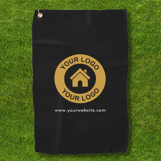 Custom Business Logo Promotional Golf Towel Zazzle
