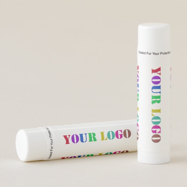 Custom Business Logo Promotional Lip Balm Example (Front)
