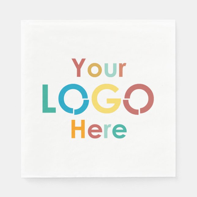 Custom Business Logo Promotional Marketing Napkins (Front)