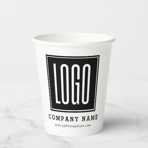 Custom Business Logo Promotional  Paper Cups