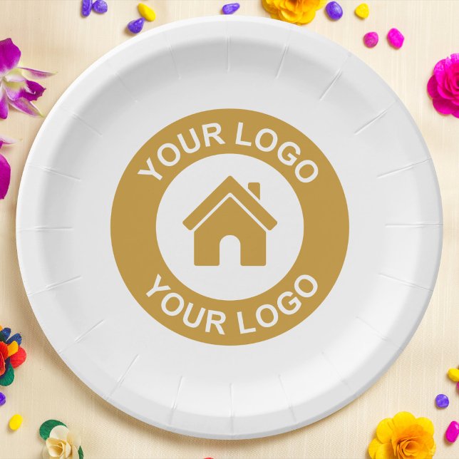 Custom Business Logo Promotional Paper Plates (Creator Uploaded)