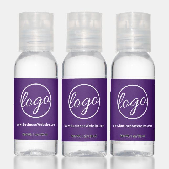 Custom Business Logo Promotional Purple Hand Sanitizer (Set)