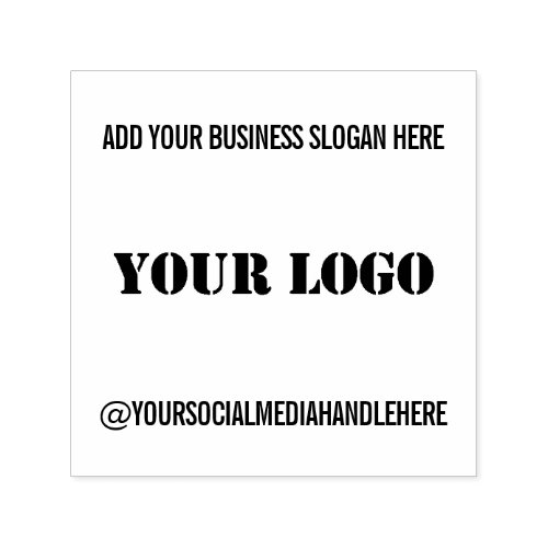 Custom Business Logo Promotional Social Media Name Self_inking Stamp