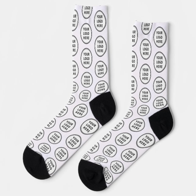 Custom Business Logo Promotional Socks (Left)