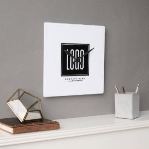 Custom Business Logo Promotional Square Wall Clock