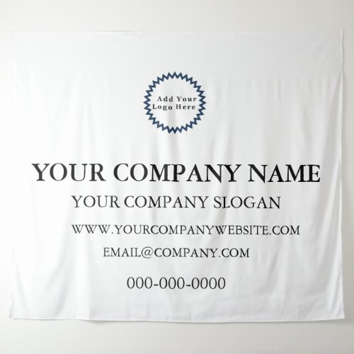 Custom Business Logo Promotional Tapestry