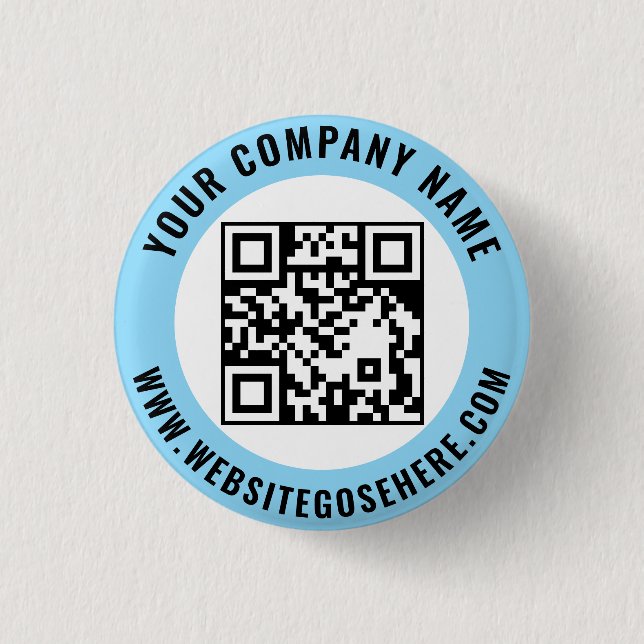 Custom Business Logo Promotional Template Design Button (Front)