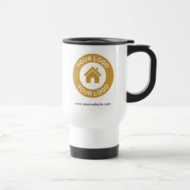 Custom Business Logo Promotional Travel Mug | Zazzle