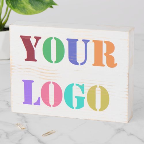 Custom Business Logo Promotional Wooden Box Sign