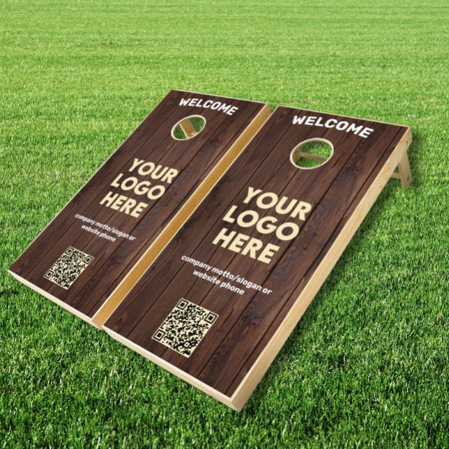 Custom Business Logo QR Code Company Event Bag &  Cornhole Set (Creator Uploaded)