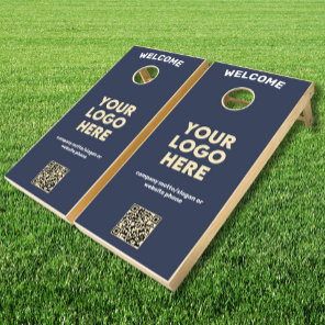 Custom Business Logo QR Code Company Event Bag &  Cornhole Set