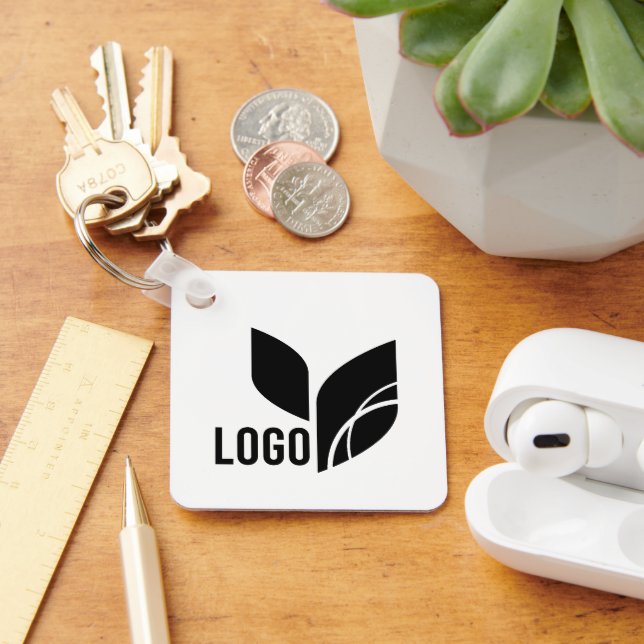 Custom Business Logo QR Code Marketing Keychain (Desk)
