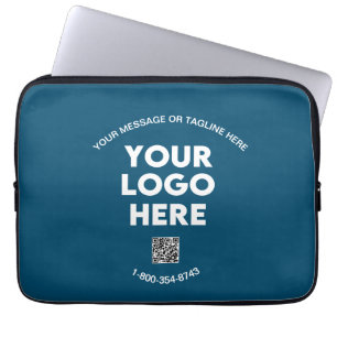 Custom Business Logo QR Code Phone Professional Laptop Sleeve