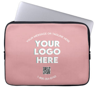 Custom Business Logo QR Code Phone Professional Laptop Sleeve