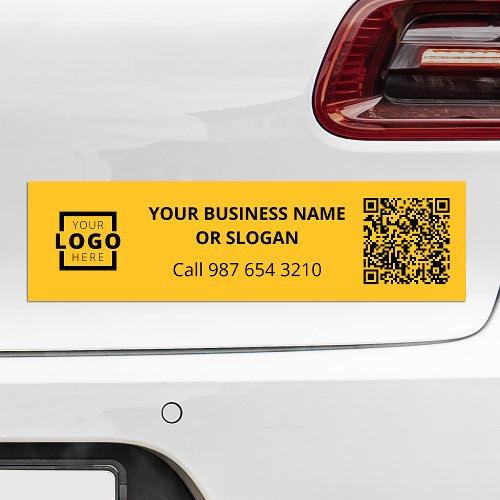 Custom Business Logo QR Code Promotional Corporate Bumper Sticker