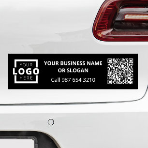 Custom Business Logo QR Code Promotional Corporate Bumper Sticker