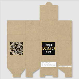 Custom Business Logo QR Code Promotional Kraft Roasted Coffee