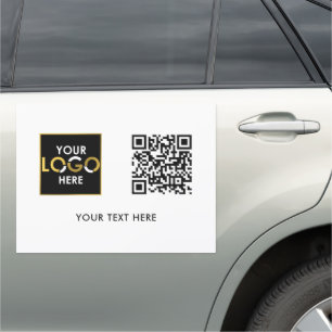 Custom Business Logo QR Code Promotional Modern Car Magnet