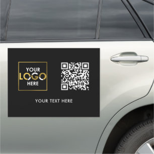 Custom Business Logo QR Code Promotional Modern Car Magnet