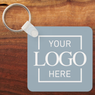 Custom Business Logo & QR Code Promotional Swag Keychain