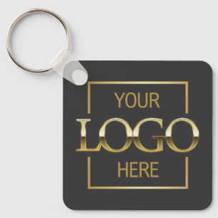 Custom Business Logo & QR Code Promotional Swag Keychain