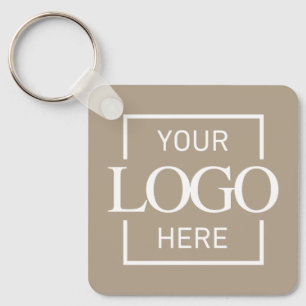 Custom Business Logo & QR Code Promotional Swag Keychain