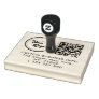 Custom Business Logo Qr Code & Return Address Rubber Stamp