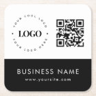 Custom Business Logo QR Code & Text Professional