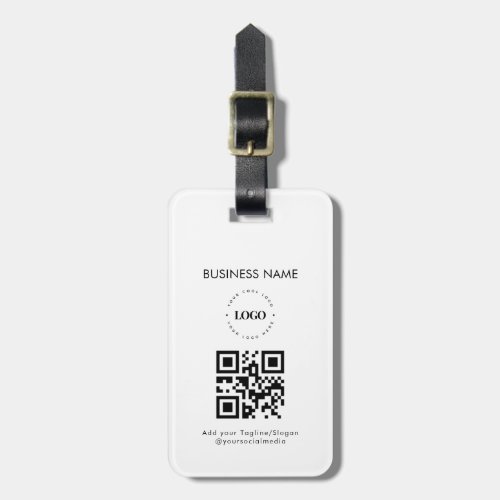 Custom Business Logo QR Code  Text Promotional Luggage Tag