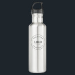 Custom Business Logo QR code website professional Stainless Steel Water Bottle<br><div class="desc">Make a bold statement for your brand with our Professional White Water Bottle featuring your business logo. Elevate your promotional efforts by maximizing web traffic and customer engagement through the inclusion of a Custom QR Code generator on the bottle, offering a direct link to your website. Seize this distinctive promotional...</div>