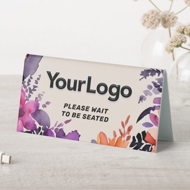 Custom Business Logo Restaurant Cafe Professional  Table Tent (In SItu (Table))