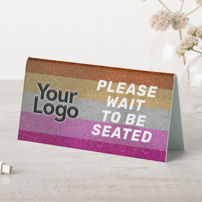 Custom Business Logo Restaurant Cafe Professional  Table Tent (In SItu (Table))