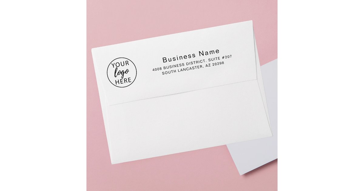 Custom Business Logo Return Address Envelope | Zazzle