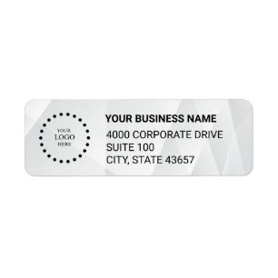 Custom Business Logo  Return Address Label