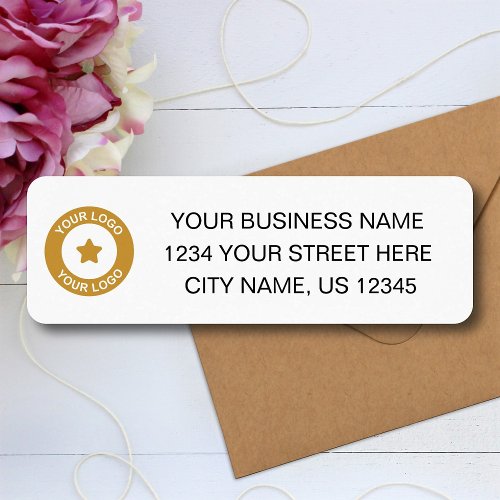 Custom Business Logo Return Address Labels