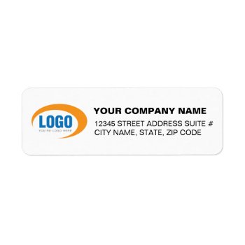 Custom Business Logo Return Address Labels by businessessentials at Zazzle