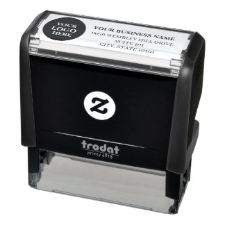 Custom Business Logo Return Address Self-Inking St Stamp