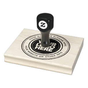 Custom Business Logo Round Large Rubber Stamp