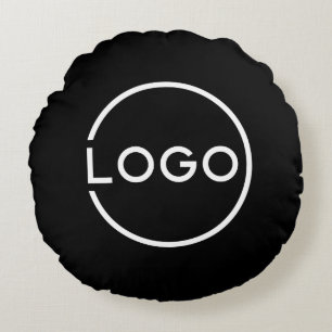Custom Business Logo Round Pillow