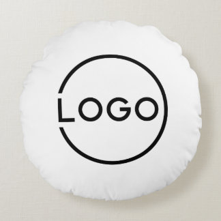 Custom Business Logo Round Pillow